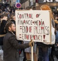 PRAGUE, CZECH REPUBLIC - MAY 15, 2017: Demonstration on Prague Wenceslas square against the current government and Babis Royalty Free Stock Photo