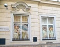 PRAGUE, CZECH REPUBLIC. Facade of Alfons Mukhi Museum