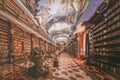 Ancient library inside the Astronomical tower of Klementinum complex Royalty Free Stock Photo