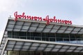 Johnson & Johnson company logo on headquarters