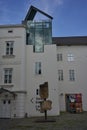 Prague, Czech Republic - May 7, 2022 - Museum Kampa - a modern art gallery housed in the former Sova Mills