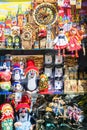 PRAGUE, CZECH REPUBLIC - MAY 15: Showcase of souvenir shop in Pr