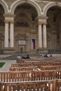 Prague, Czech Republic - May 7, 2022 - The Wallenstein Garden on a spring afternoon