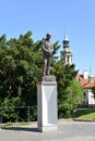 PRAGUE, CZECH REPUBLIC. A monument to the president of Czechoslovakia Edward Benesh