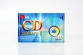 PRAGUE, CZECH REPUBLIC - NOVEMBER 29, 2018: Audio compact cassette LG CD Gallery 1. Audio cassette on a white background, front Royalty Free Stock Photo