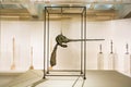 Prague, Czech republic - November 20, 2019. Exhibition of art of Alberto Giacometti in National Gallery