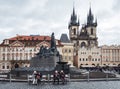 RenovatÃÂ±on of Town Hall in Prague, Czech Republic Royalty Free Stock Photo