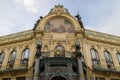 Prague, Czech Republic - October 9, 2017: The Art Nouveau build