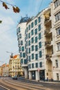 Dancing House - modern building designed by Vlado Milunic and Frank O. Gehry, Prague