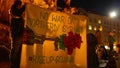 PRAGUE, CZECH REPUBLIC, OCTOBER 17, 2019: Kurdish people demonstration against Turkey and President Recep Tayyip Erdogan