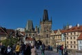 Lesser Town Bridge Tower and Saint Nicholas church.