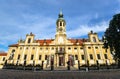 Prague, Czech Republic - October 12, 2017: The Prague Loreto is a remarkable Baroque historic monument, a place of pilgrimage with