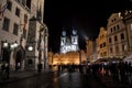 Old Town Square with Astromonic Clock And The Church of Our Lady before TÃÂ½n In Prague In The Czech Republic Royalty Free Stock Photo