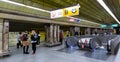 Interior of Mustek station, Prague metro Royalty Free Stock Photo