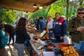 Prague, Czech Republic - 30.04.2019: People celebrate a traditional holiday Walpurgis night, witch burning and spring welcoming