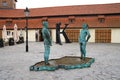 Prague, Czech Republic - 04.02.2013. Sculpture fountain \