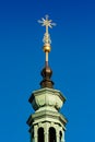 Prague, Czech republic - September 19, 2020. Golden details of the tops of Brevnov Monastery Royalty Free Stock Photo