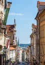 Historic street in the old town of Prague