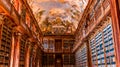 Library of Strahov monastery, Prague, czech republic Royalty Free Stock Photo