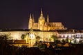 Prague, Czech Republic, April 22, 2019 - View of the evening Prague. Twilight in Prague.