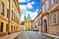 Prague, Czech Republic View at medieval tower