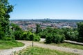 View of the city of Prague from Petrin Park Royalty Free Stock Photo