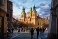 Prague Czech Republic. Saint Nicholas Church Staromestska Royalty Free Stock Photo