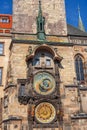 Prague, Czech Republic - view of square and astronomical clock.