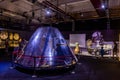 PRAGUE, CZECHIA - JULY 10, 2020: Apollo capsule at Cosmos Discovery Space Exhibition in Prague, Czech Republ Royalty Free Stock Photo