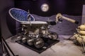 PRAGUE, CZECHIA - JULY 10, 2020: Lunokhod lunar rover at Cosmos Discovery Space Exhibition in Prague, Czech Republ