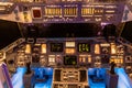 PRAGUE, CZECHIA - JULY 10, 2020: Space Shuttle cockpit model at Cosmos Discovery Space Exhibition in Prague, Czech Royalty Free Stock Photo