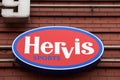 Hervis Sports logo in front of their store in Prague. Royalty Free Stock Photo