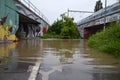 Prague floods Royalty Free Stock Photo