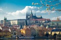Prague historical center with the Castle, Prague, Czech Republic Royalty Free Stock Photo