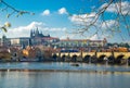 Prague historical center with the Castle, Prague, Czech Republic Royalty Free Stock Photo