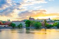 Prague historical city center. Prague Castle, St. Vitus Cathedral in Hradcany district Royalty Free Stock Photo