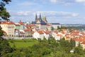 Prague - Hradcany Castle and St. Vitus Cathedral Royalty Free Stock Photo
