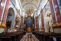 Prague - interior of Jesuits church