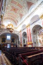 Prague - interior of Jesuits church