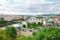 Prague and its multiple bridges across Vltava river