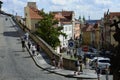 Prague Ke Hradu Street corner with Nerudova Royalty Free Stock Photo