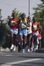 Prague marathon leaders