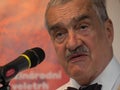 Prince Karel Schwarzenberg on Book World Prague 2018 Royalty Free Stock Photo