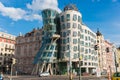 Prague - MAY 9, 2014: Dancing House on May 9 in Royalty Free Stock Photo