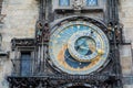 The Prague medieval astronomical clock Royalty Free Stock Photo