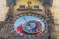 Prague medieval astronomical clock Orloj on Old Town Hall tower, Prague, Czech republic Royalty Free Stock Photo