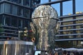 Prague. Kafka`s head. Monument. Modern art