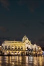 Prague municipal house at night