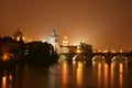 Prague at night Royalty Free Stock Photo