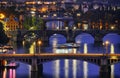 Prague at night Royalty Free Stock Photo